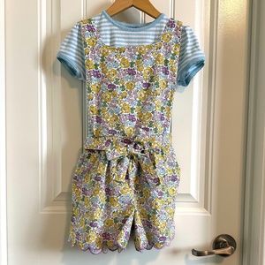 Mini Boden Girls Shorts Overall Set Size 8/9